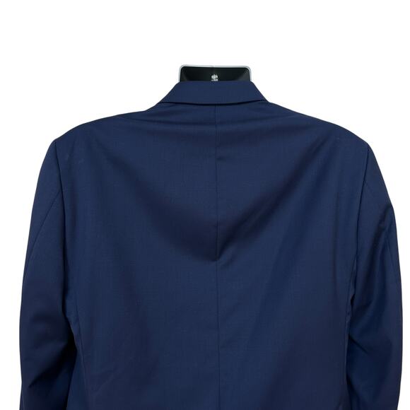 Calvin Klein Tuxedo Suit Navy Blue Black Extreme Slim Fit Jacket Pants 40S 34S - Picture 9 of 16